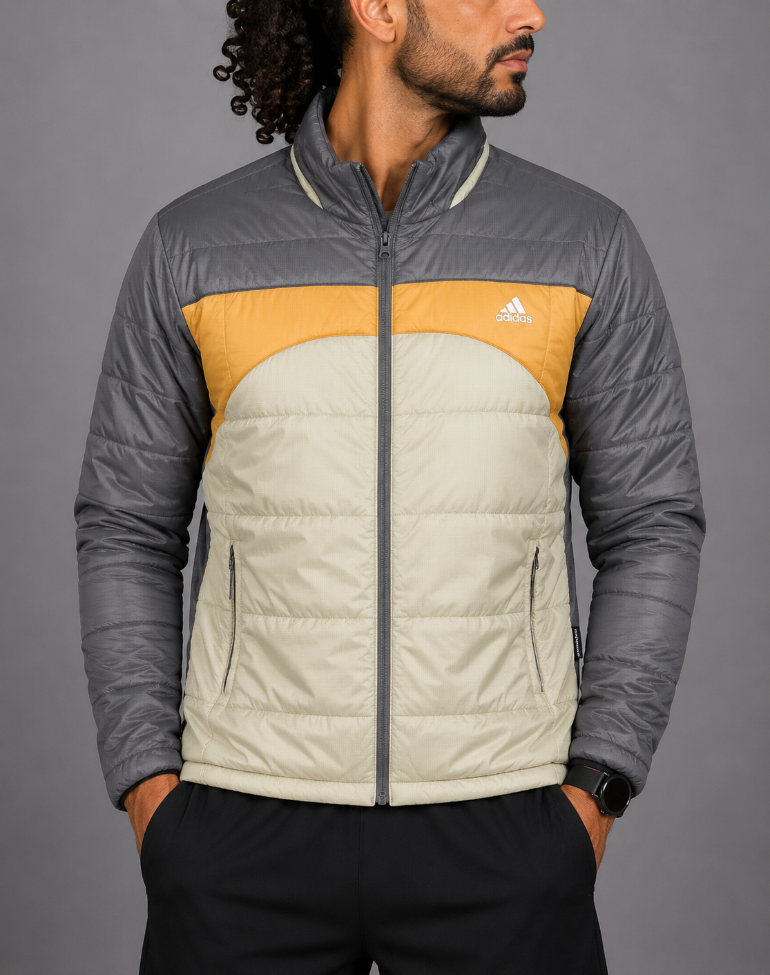 Adidas Men Puffer Cream Jacket