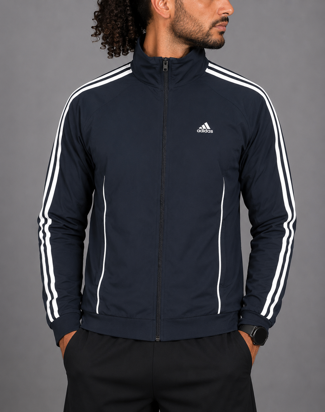 Adidas Sport Blue Men Windbreaker
