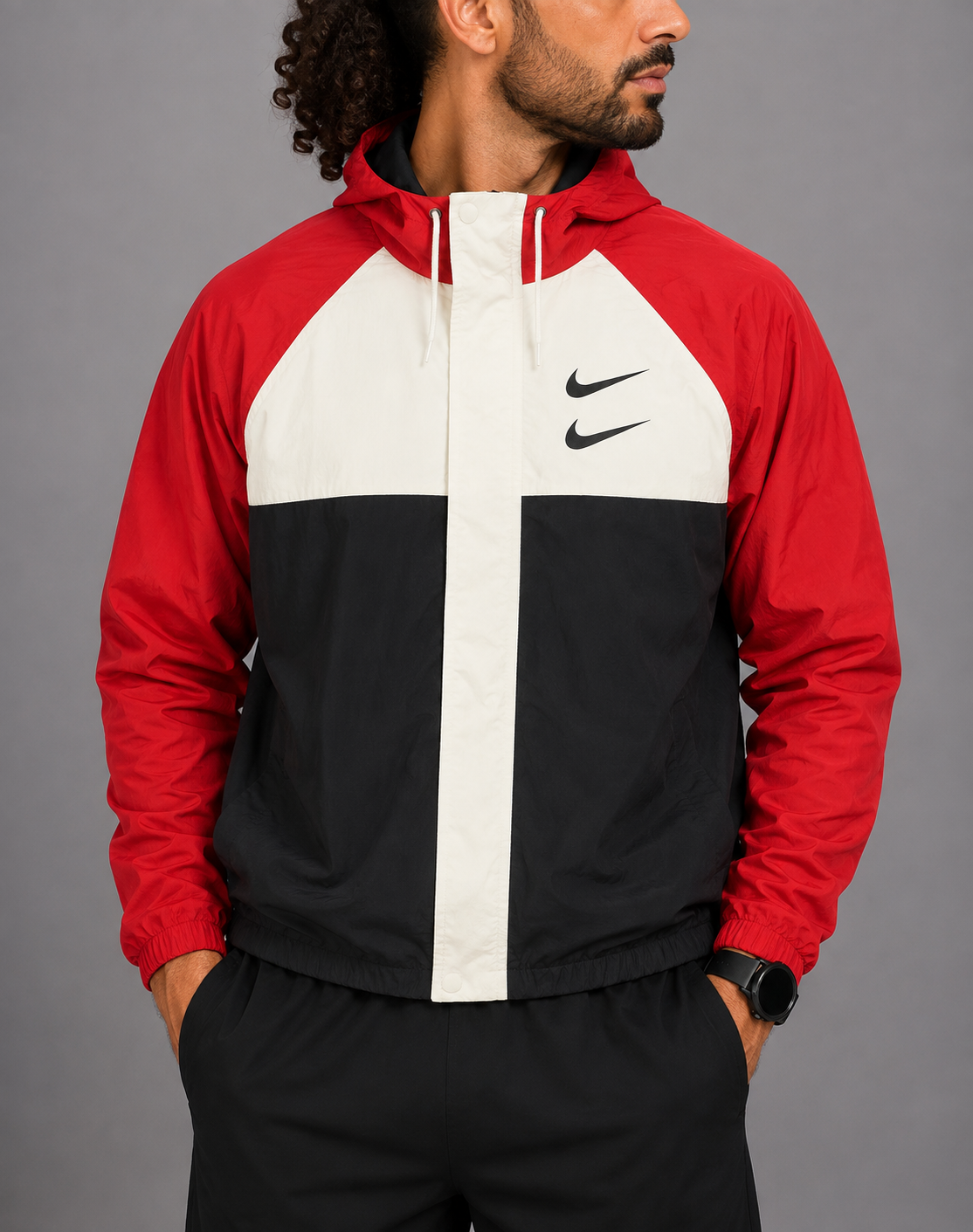 Nike Sport Red Men Windbreaker