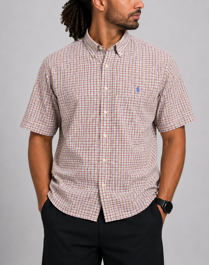 Polo Ralph Lauren Men Cotton Pink Shirt 2XL