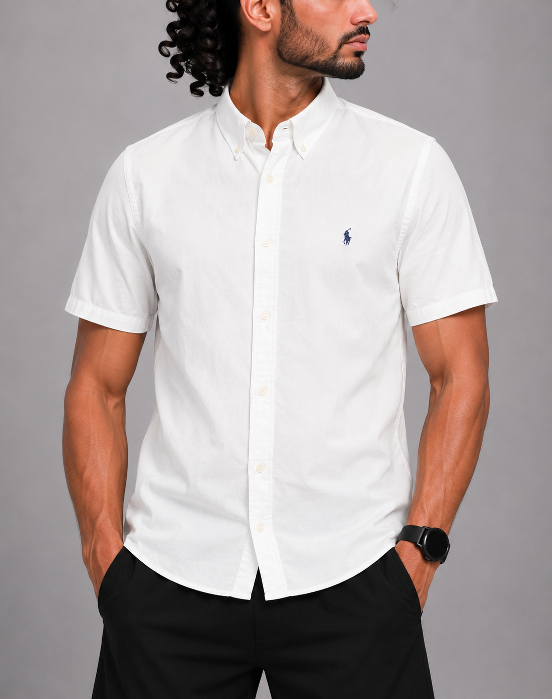 Polo Ralph Lauren Men Cotton White  Shirt L