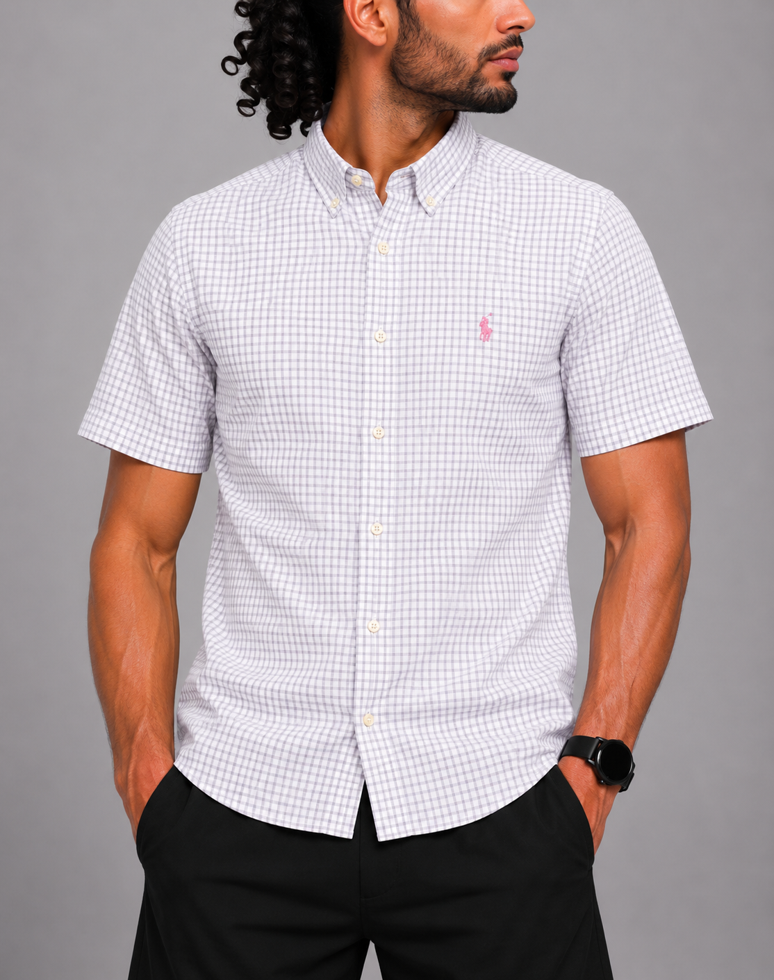 Polo Ralph Lauren Men Cotton Blue Shirt L