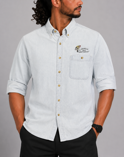 Lee Men Denim Blue Shirt M