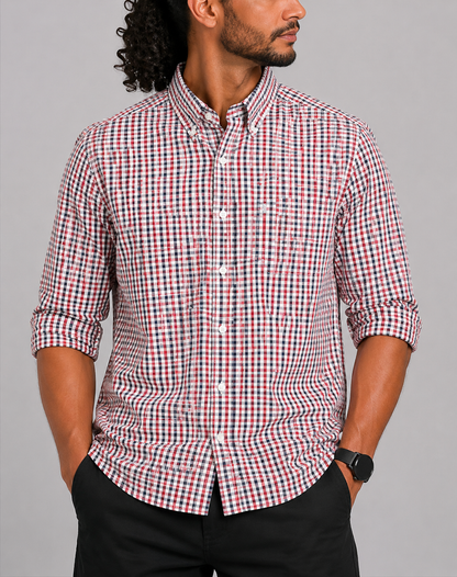Levi's Men Cotton Red Shirt XL