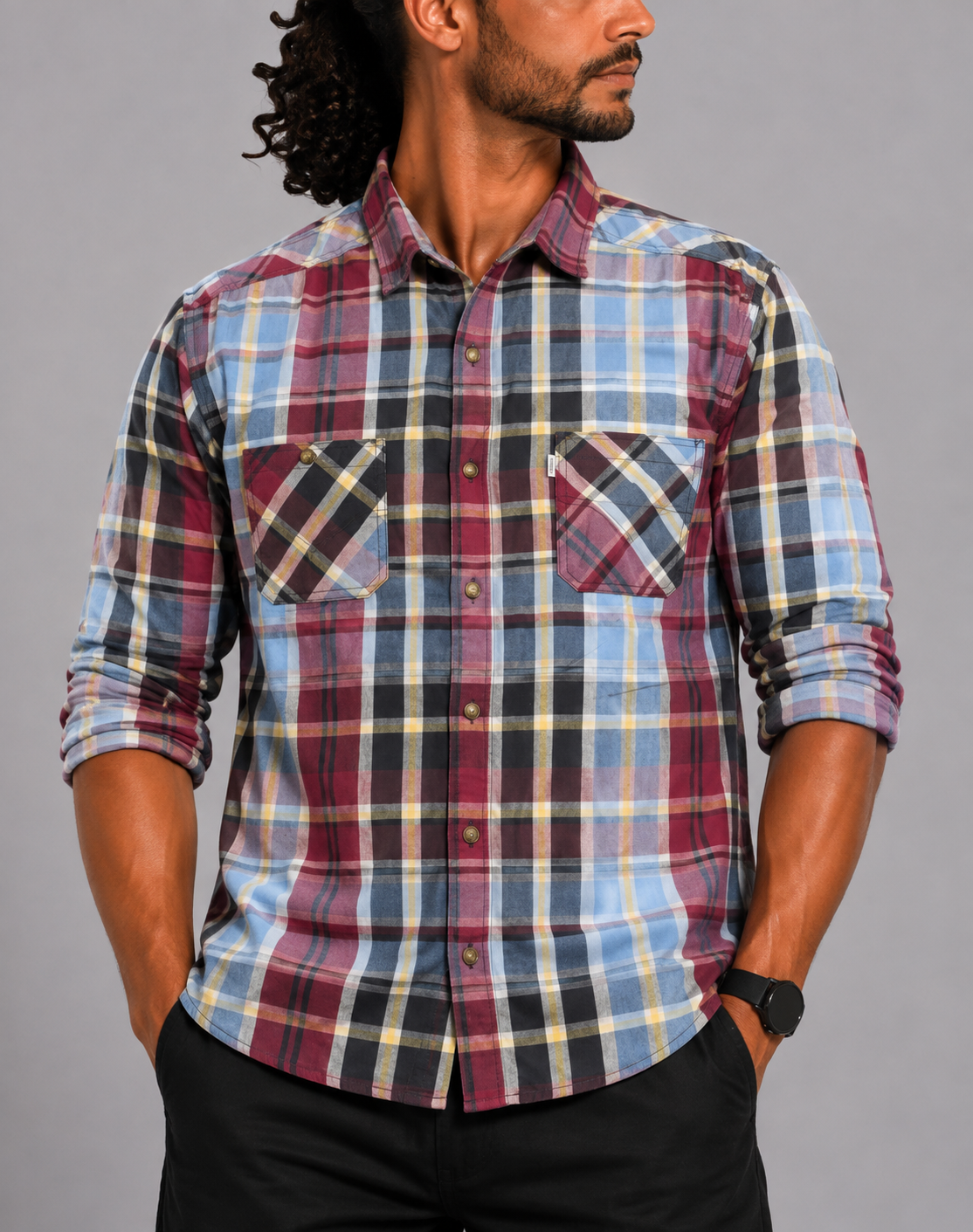 Levi's Men Cotton Red Shirt XL