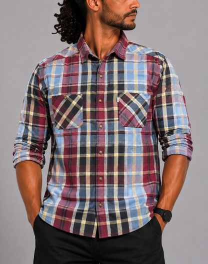 Levi's Men Cotton Red Shirt XL
