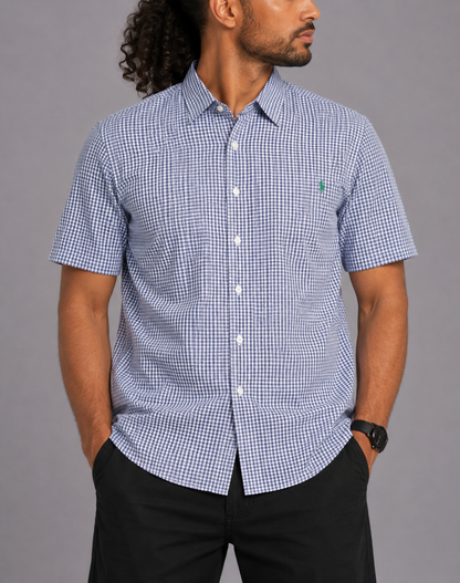 Eddie Bauer Men Cotton Blue Shirt XL