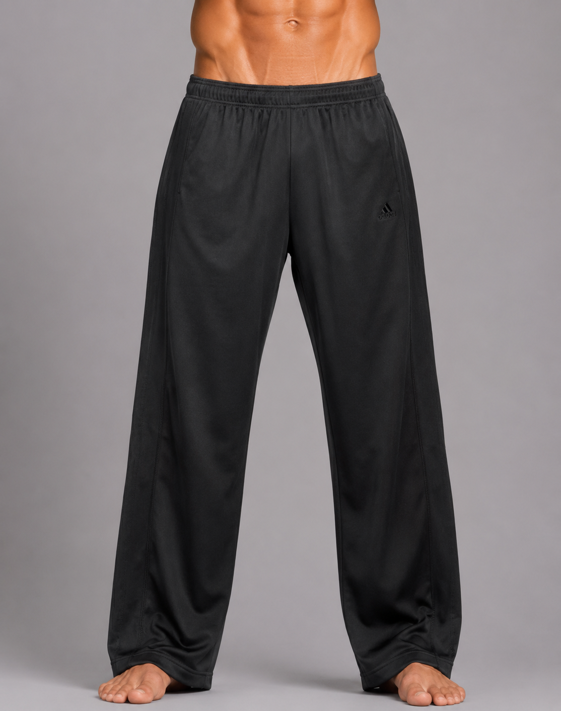 Adidas Men Cotton Black Trouser XL