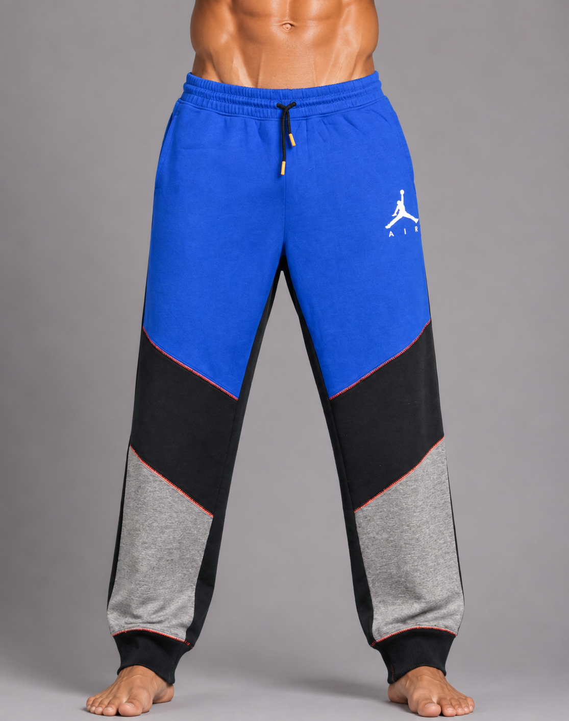 Jordan Men Cotton Blue Trouser L