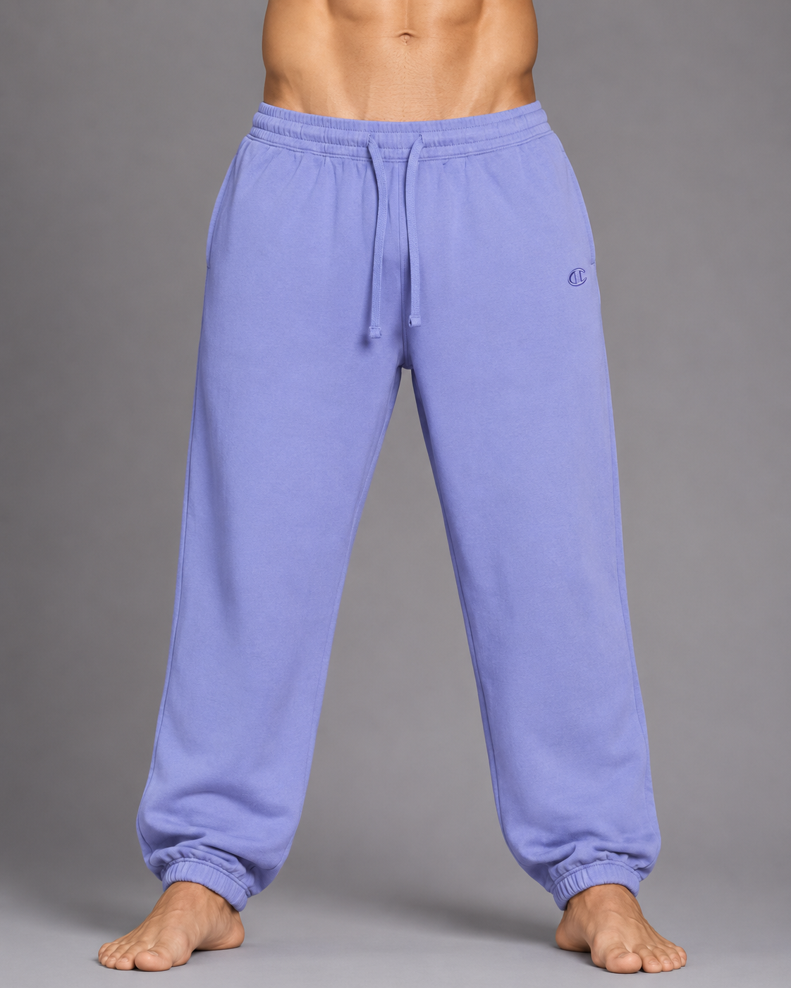 Champion Men Cotton Blue Trouser M