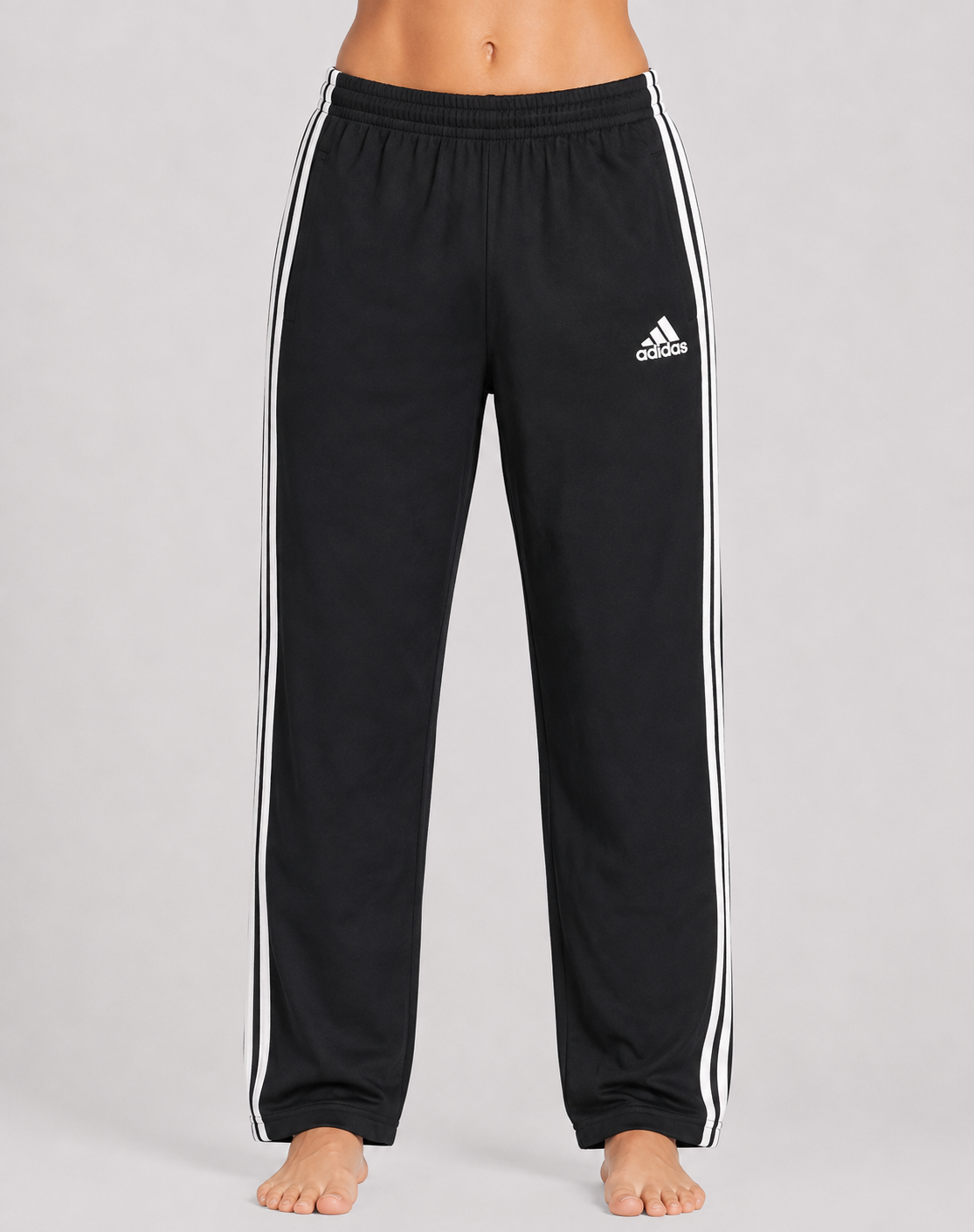 Adidas Women Black Cotton Trouser S