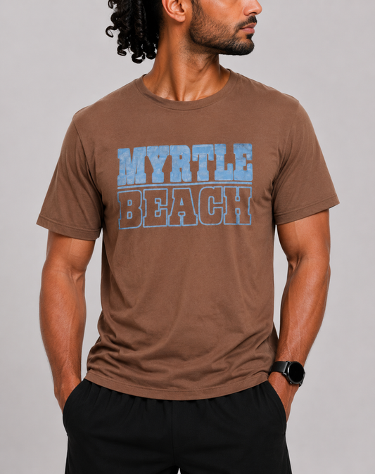 Jerzees Men Cotton Brown T Shirt M