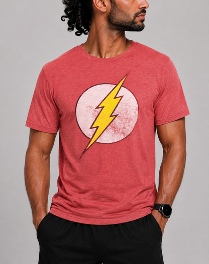 The Flash Men Cotton Black T Shirt M