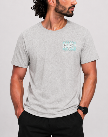 Delta Men Cotton Gray T Shirt L