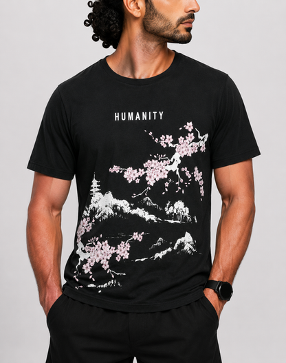 RGSTAT Men Cotton Black T Shirt 3XL