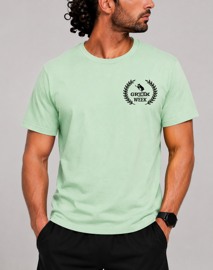 Gildan Men Cotton Green T Shirt M
