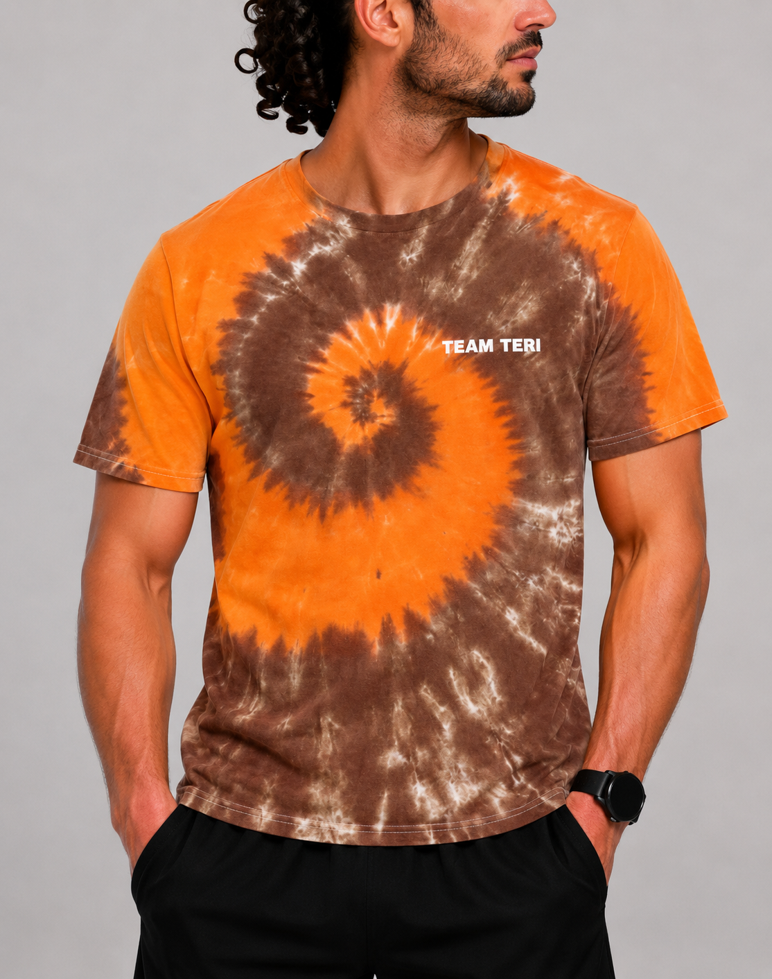 Fruit Of the Loom Men Cotton Orange T Shirt XL