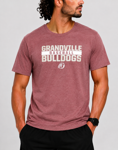 Jerzees Men Cotton Maroon T Shirt M