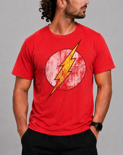 Dc Comics Men Cotton Red T Shirt M