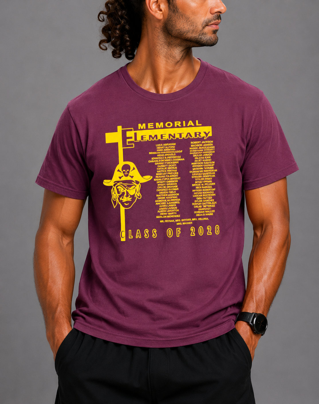 Gildan Men Cotton Maroon T Shirt L