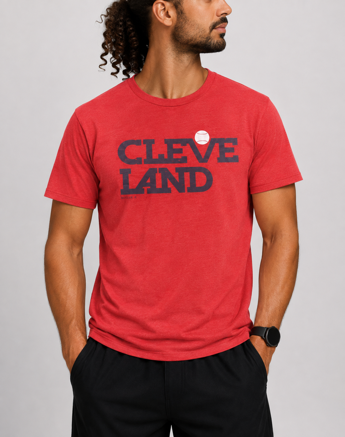 Canvas Men Cotton Red T Shirt M
