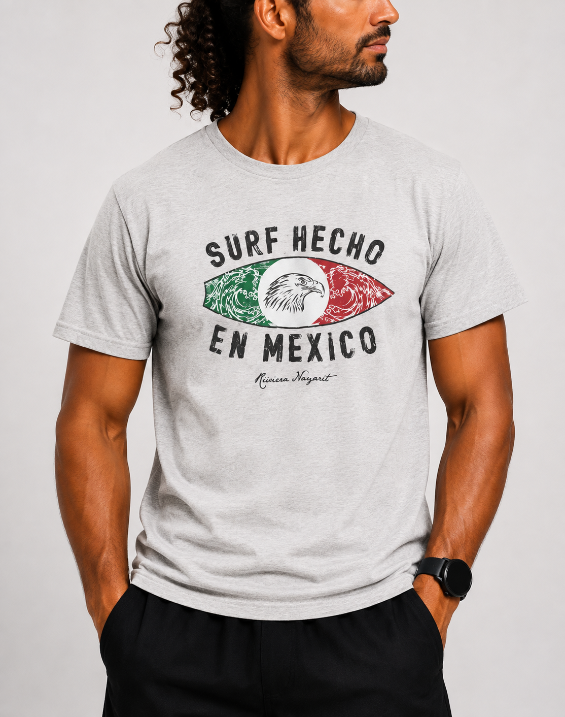 Papaya Company Men Cotton Gray T Shirt L