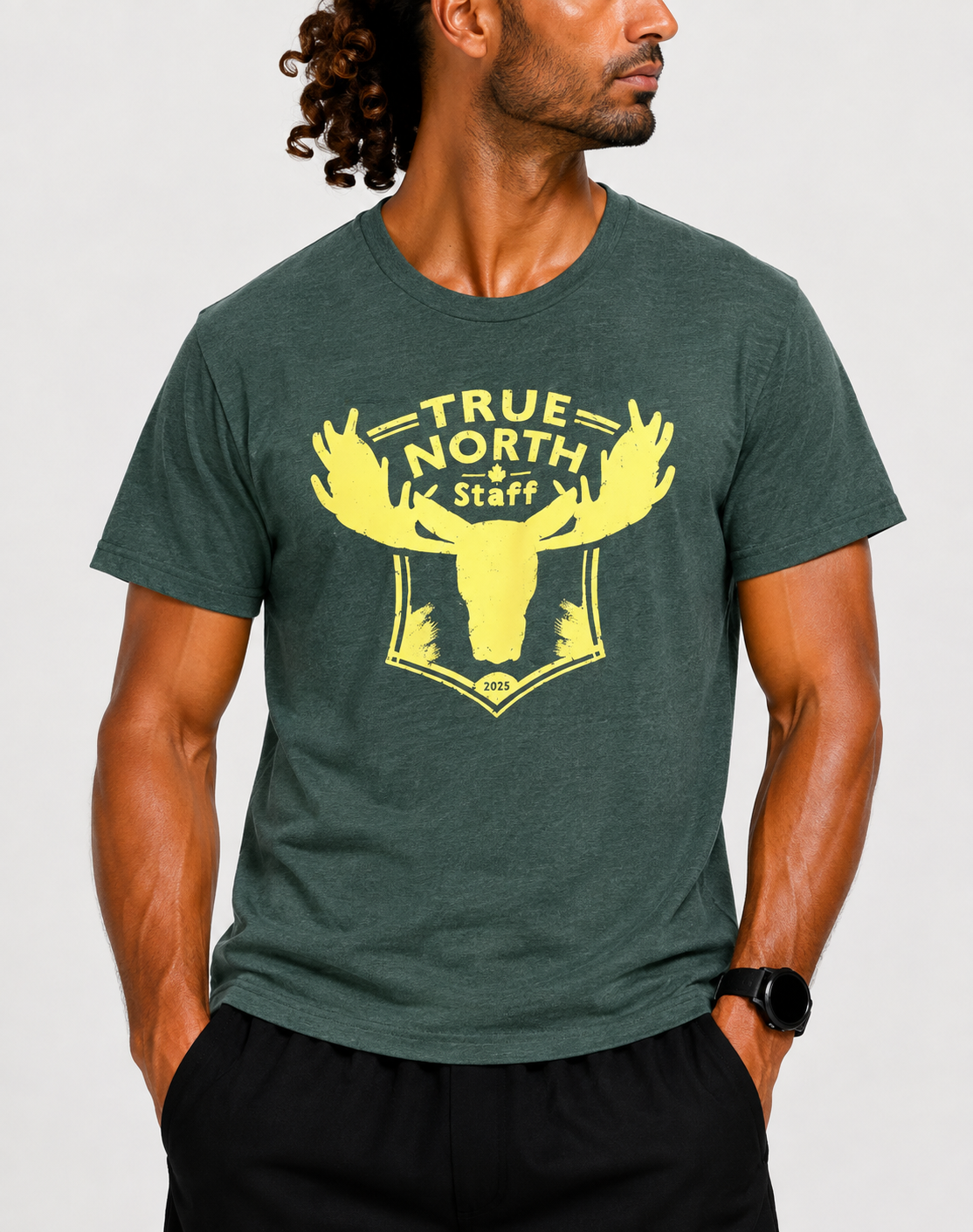 Jerzees Men Cotton Green T Shirt M