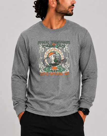 Port & Company Men Cotton Gray T Shirt L