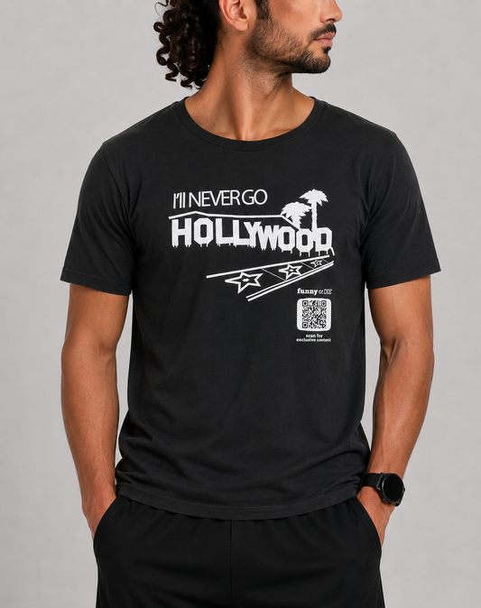 Funny Or Die Men Cotton Black T Shirt L
