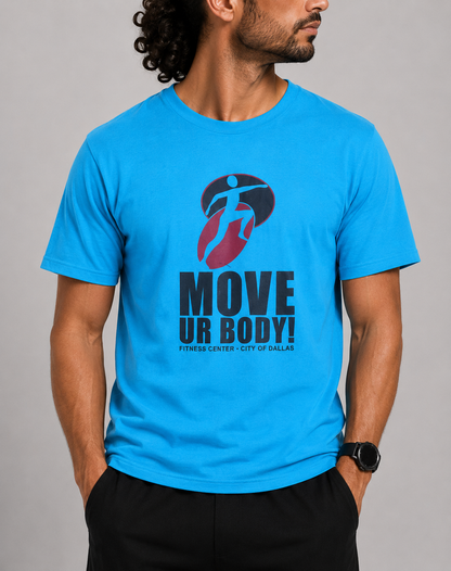 Gildan Men Cotton Blue T Shirt L