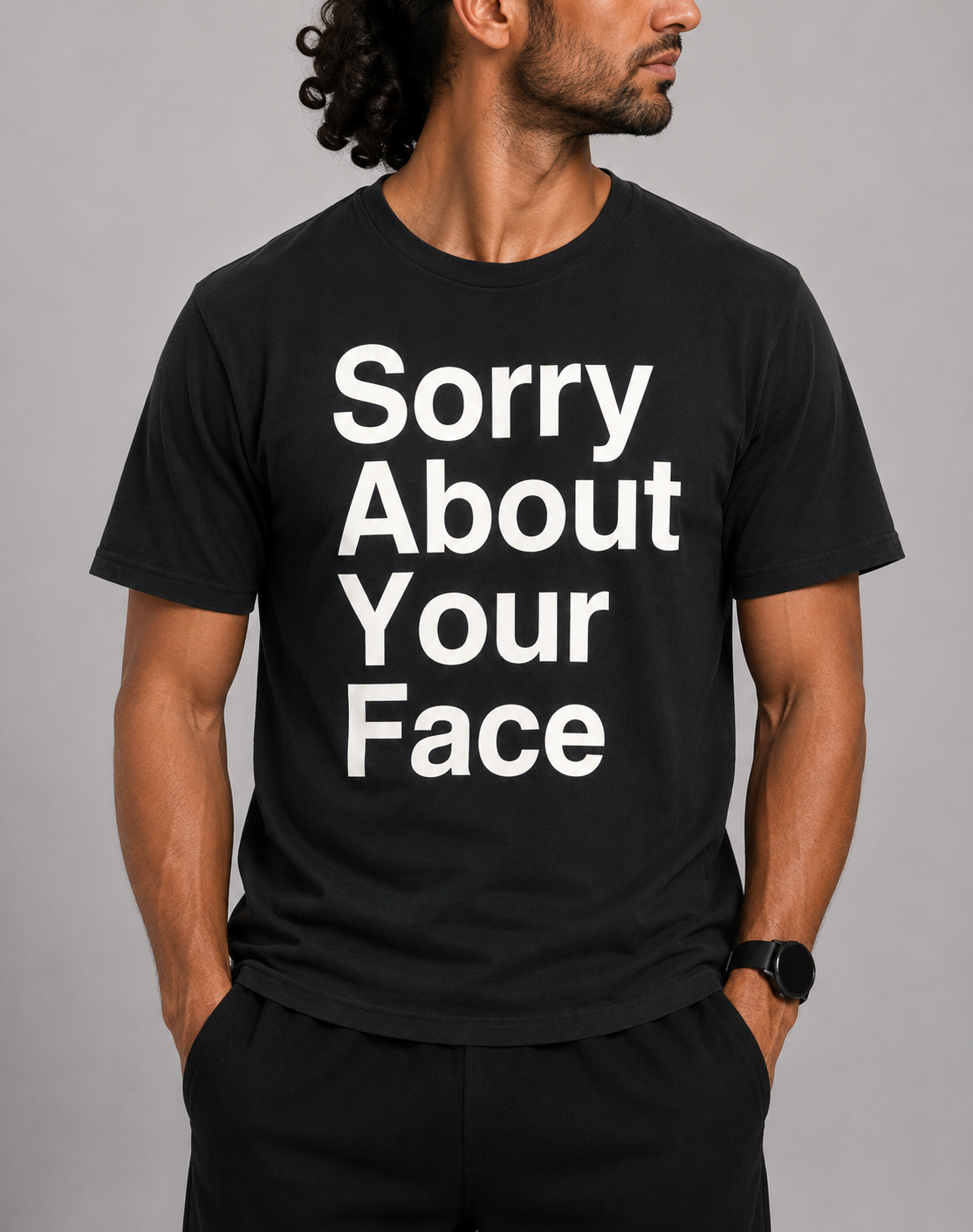 American Apparel Men Cotton Black T Shirt M