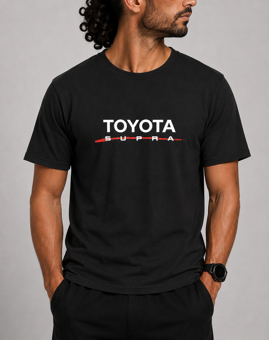 Toyota Men Cotton Black T Shirt XL