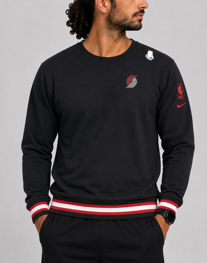 Nike Men Cotton Fleece Black Sweatshirt L