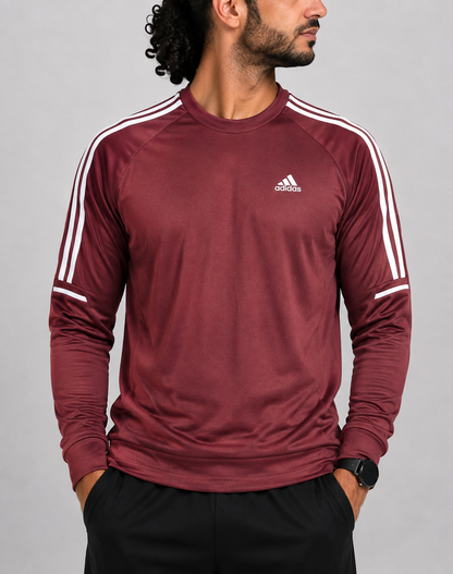Adidas Men Sport Maroon Sweatshirt M