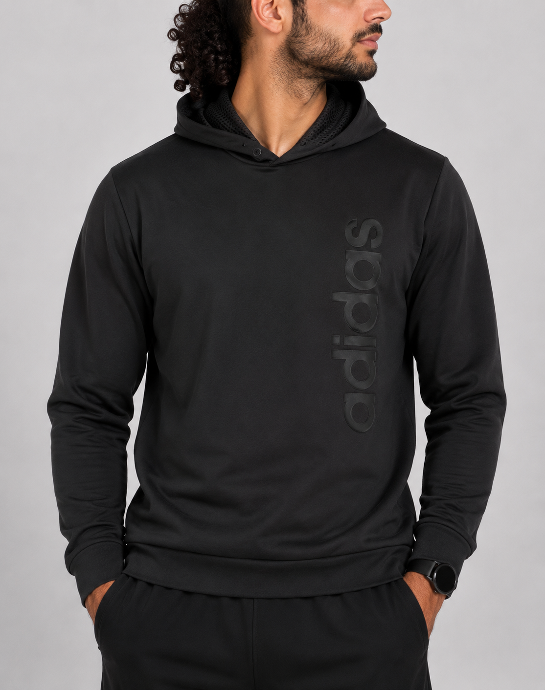 Adidas Men Sport Black Hoodie M