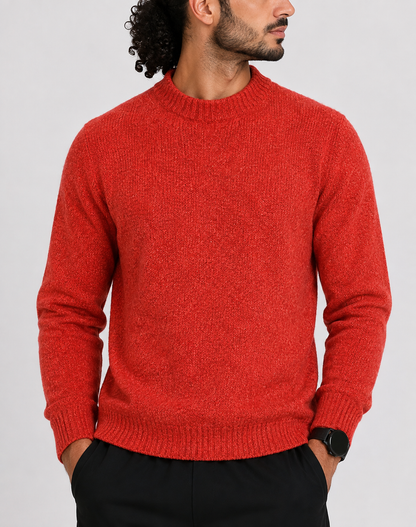 L.L.Bean Men Wool Red Sweater XL