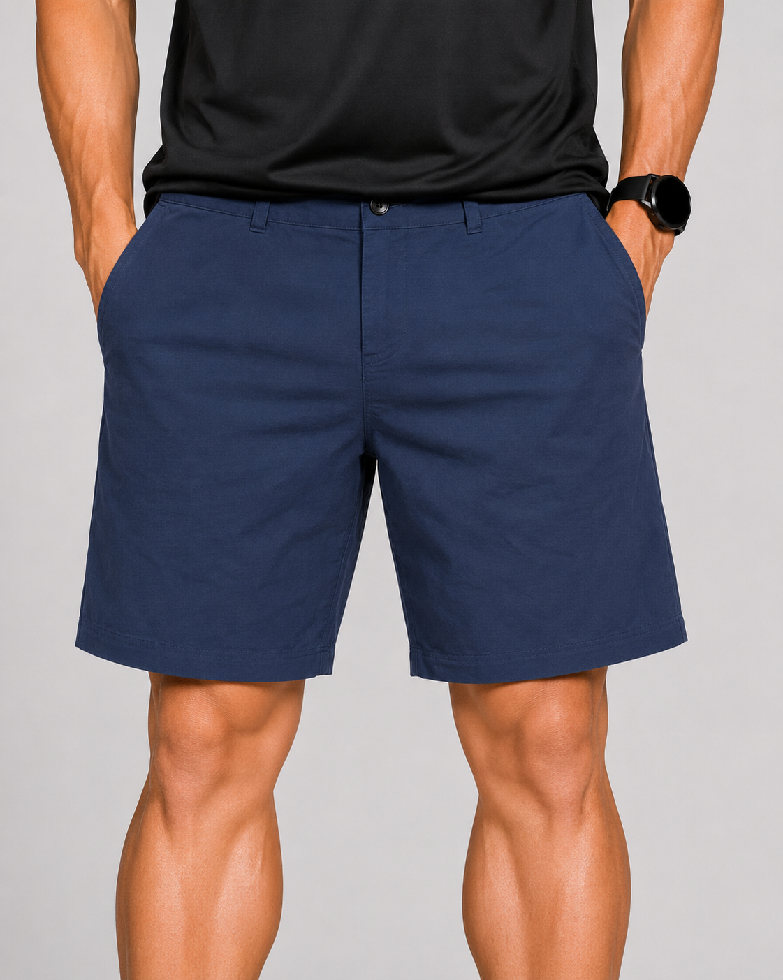 PGA Tour Men Cotton Blue Short
