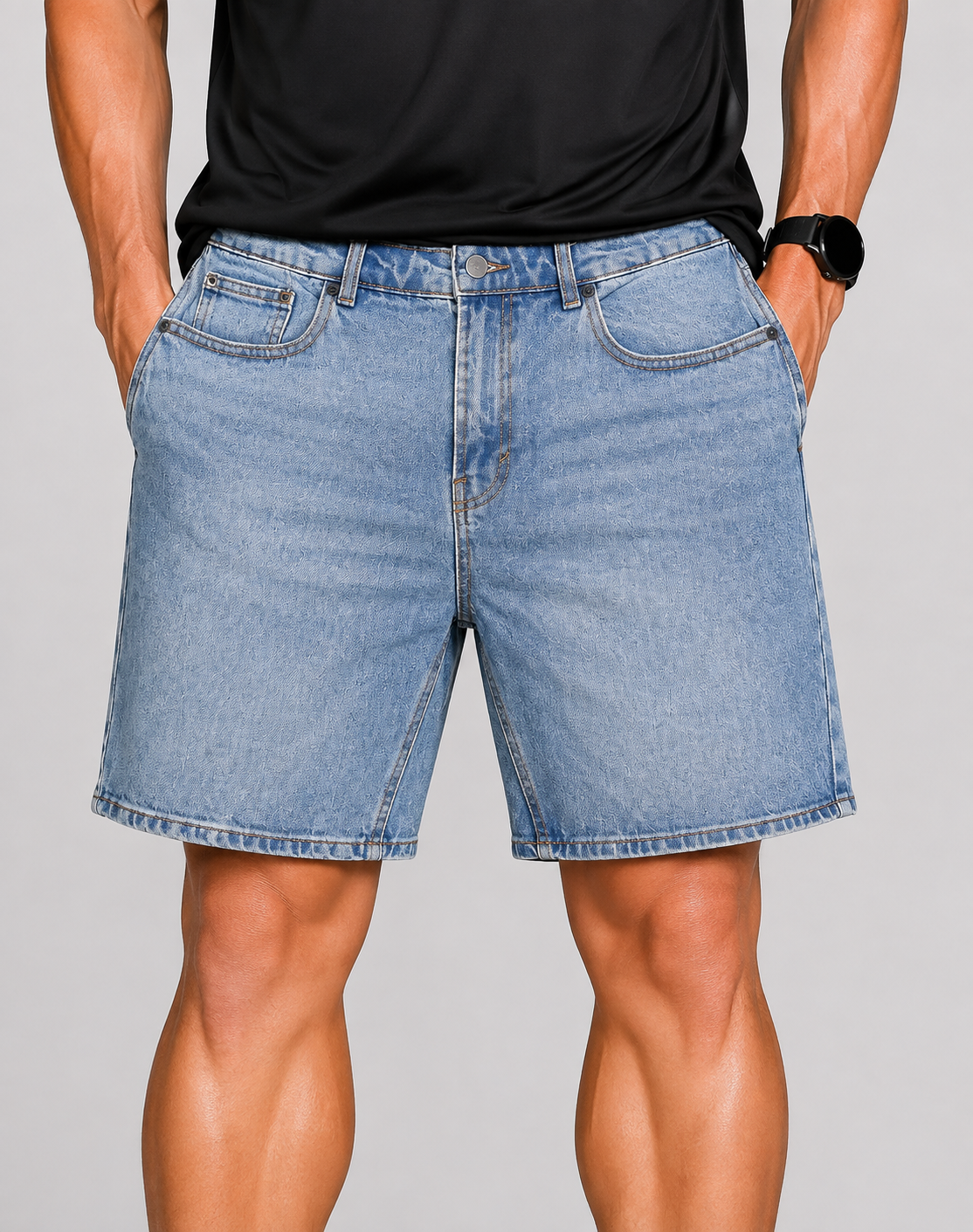 Zara Men Jeans Blue Short