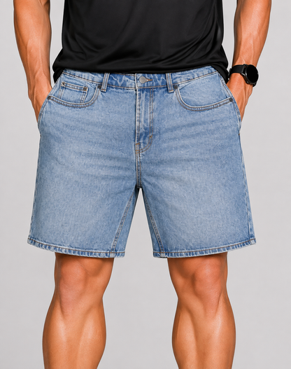Zara Men Jeans Blue Short