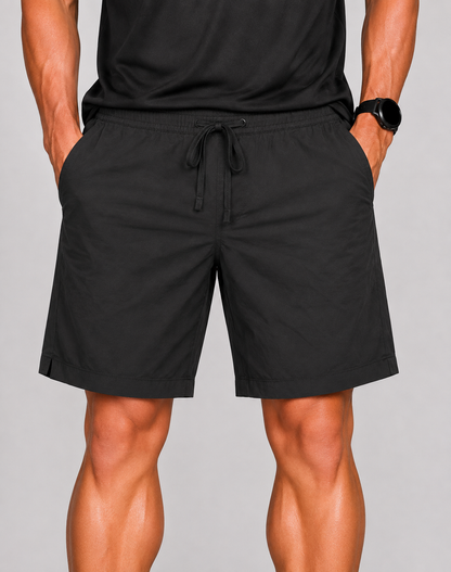 Banana Republic Men Cotton Black Short