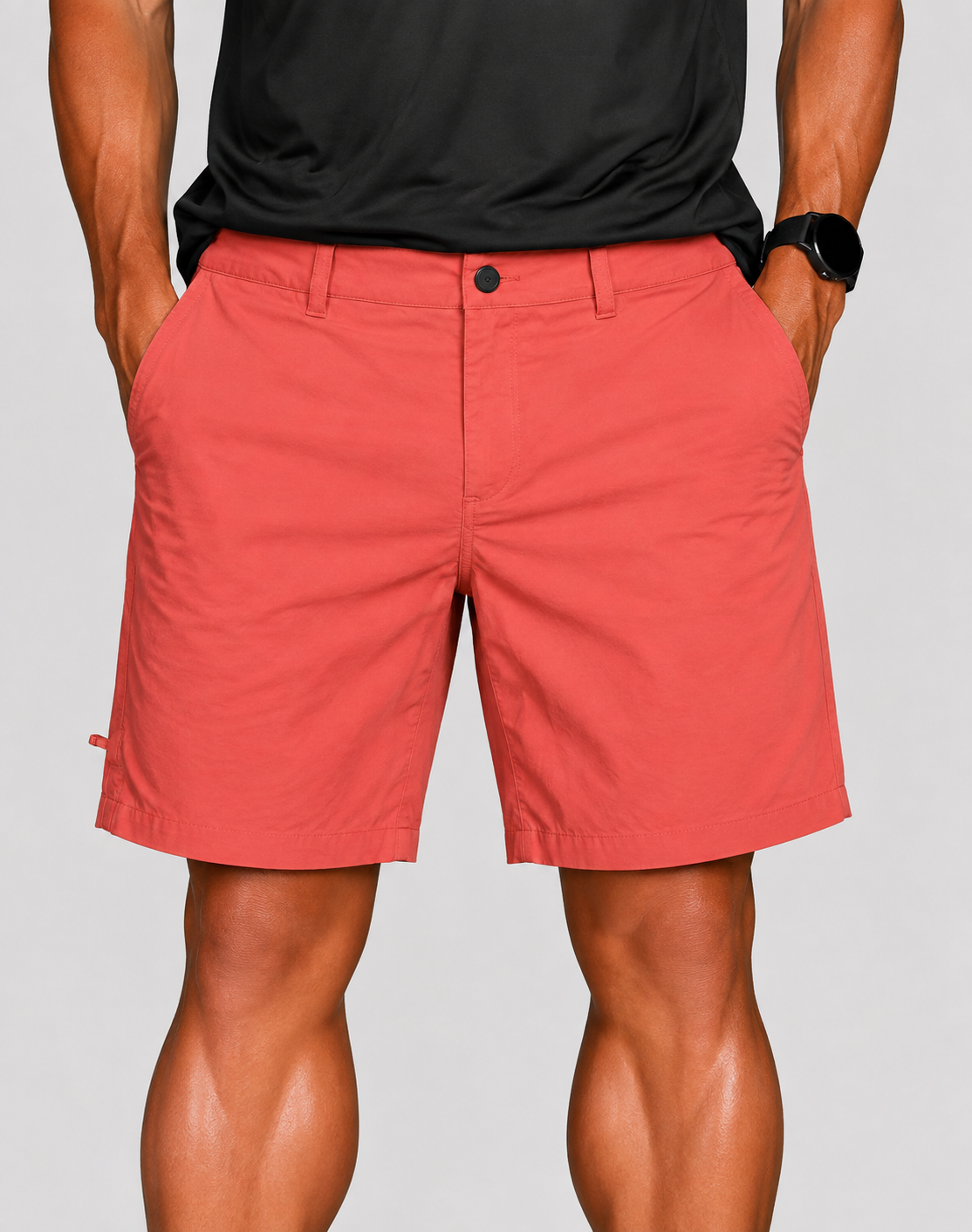 The North Face Men Cotton Red Short