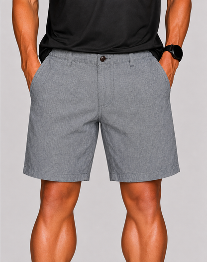 Dockers Men Cotton Gray Short