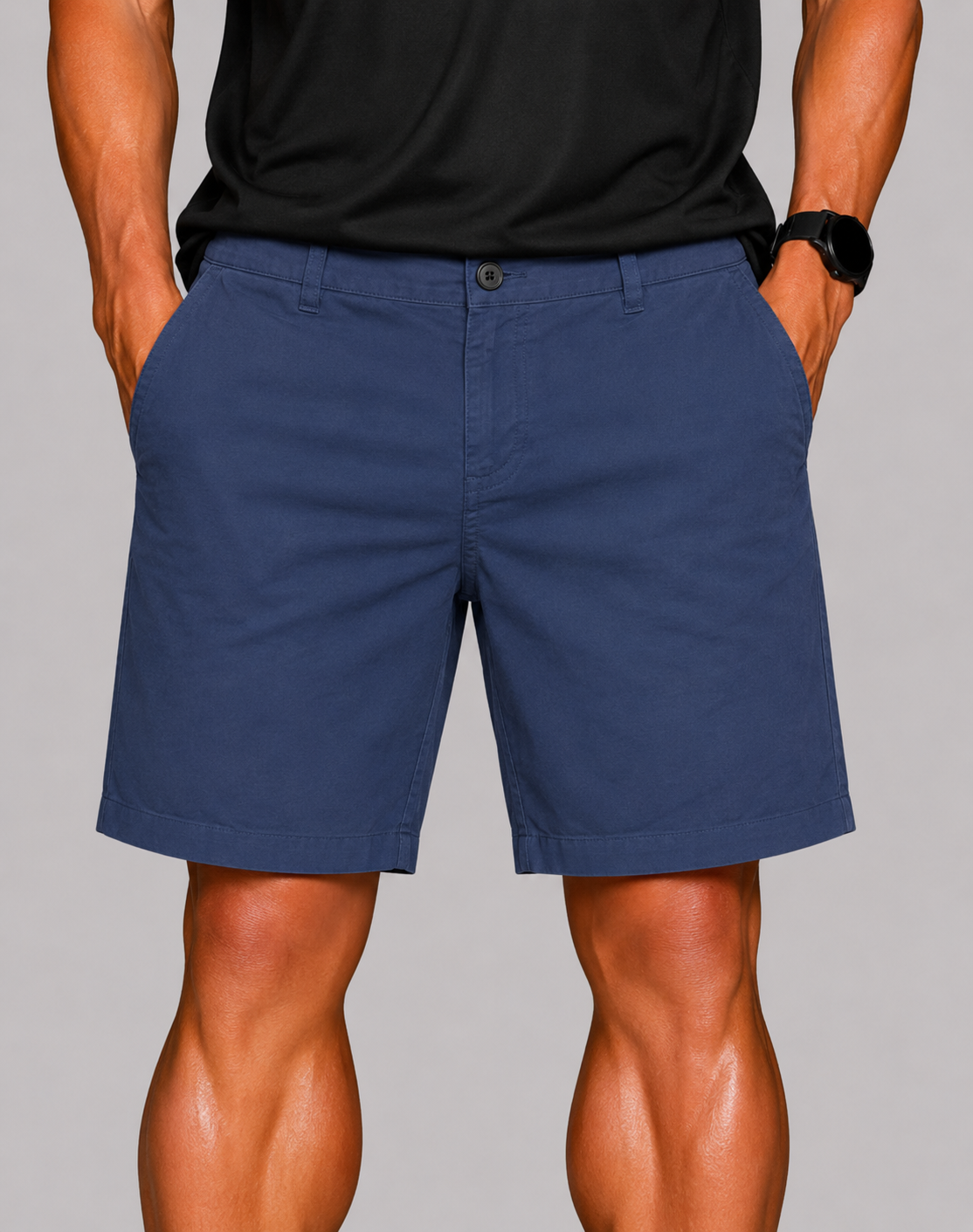 Dockers Men Cotton Blue Short