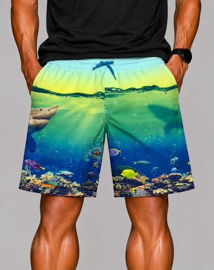Wonder Nation Men Sport Blue Short