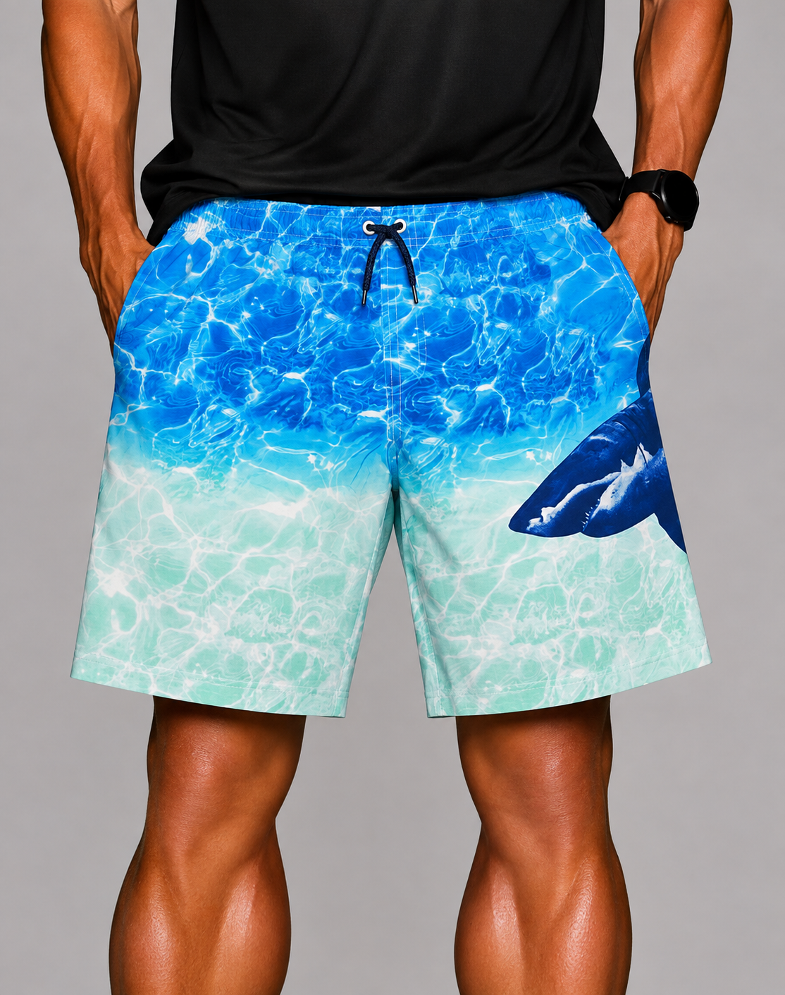 Wonder Nation Men Sport Blue Short