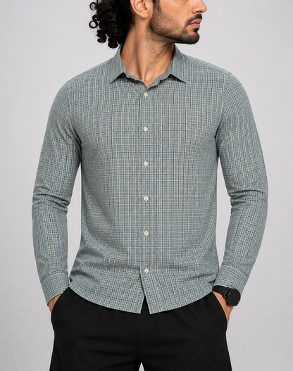 Hugo Boss Men Cotton Green Shirt M