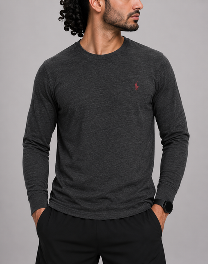 Polo Ralph Lauren Men Cotton Gray T Shirt L