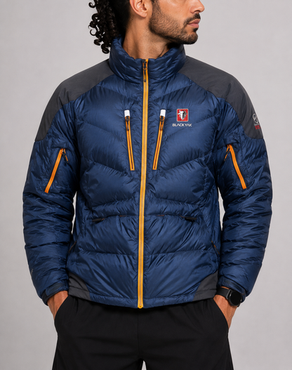 Black Yak Men Heavy Puffer Blue Jacket