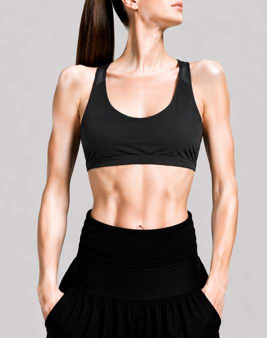 Running Gial Women Black Sport Bra
