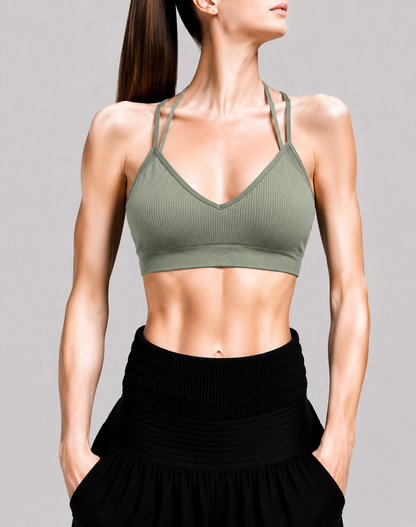 SO Women Green Sport Bra